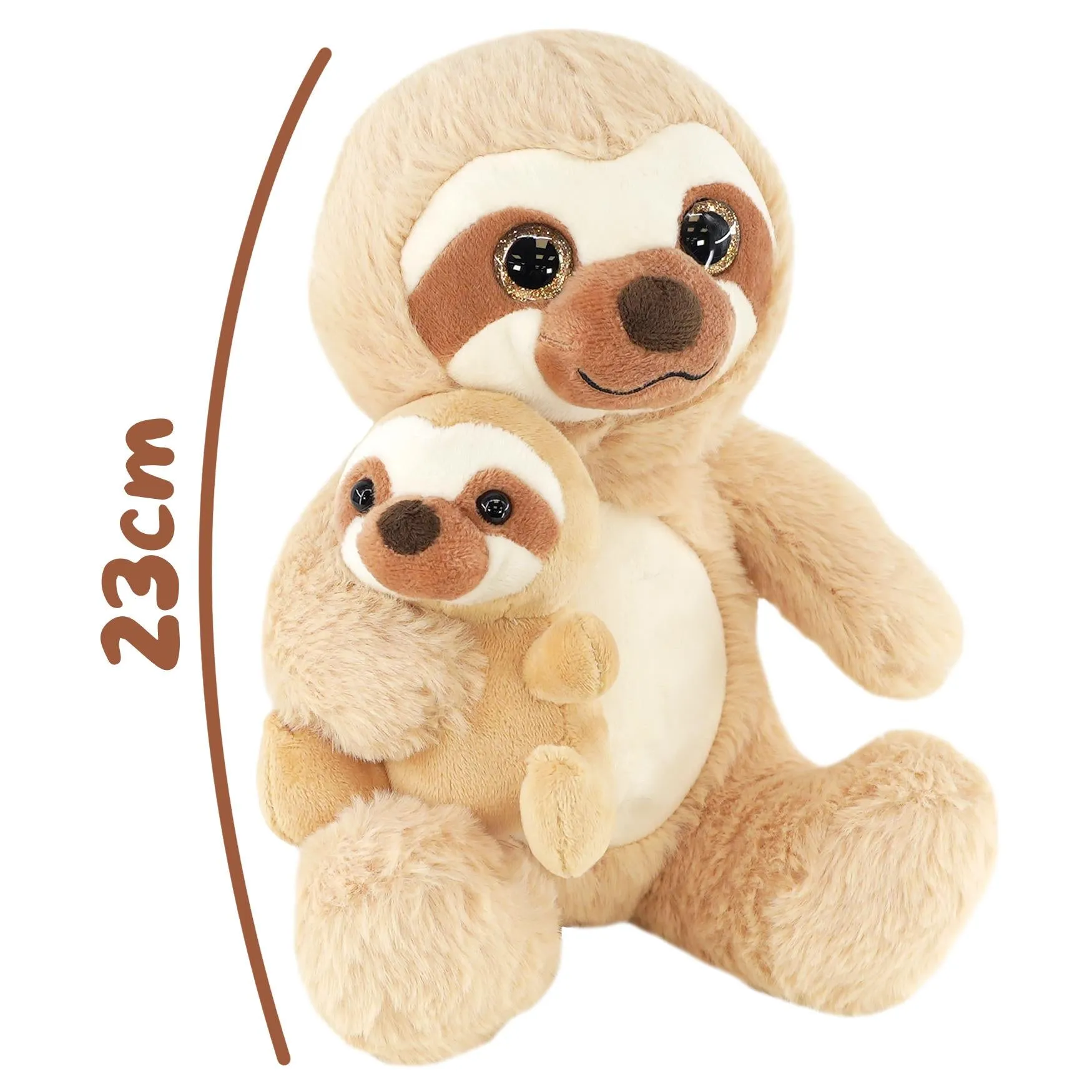 Mum and Baby Sloth Plush Toys