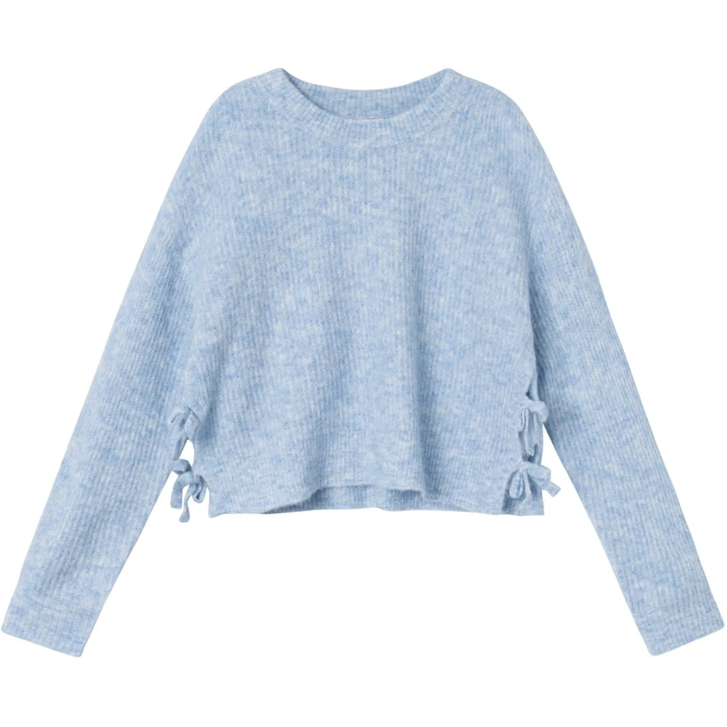 Name It Silver Lake Blue Linnea Loose Short Knit Blouse