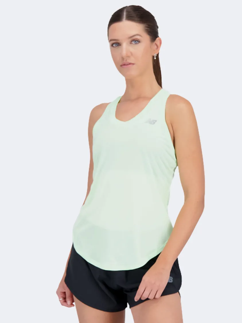 New Balance Accelerate Women Training Tank Green Aura