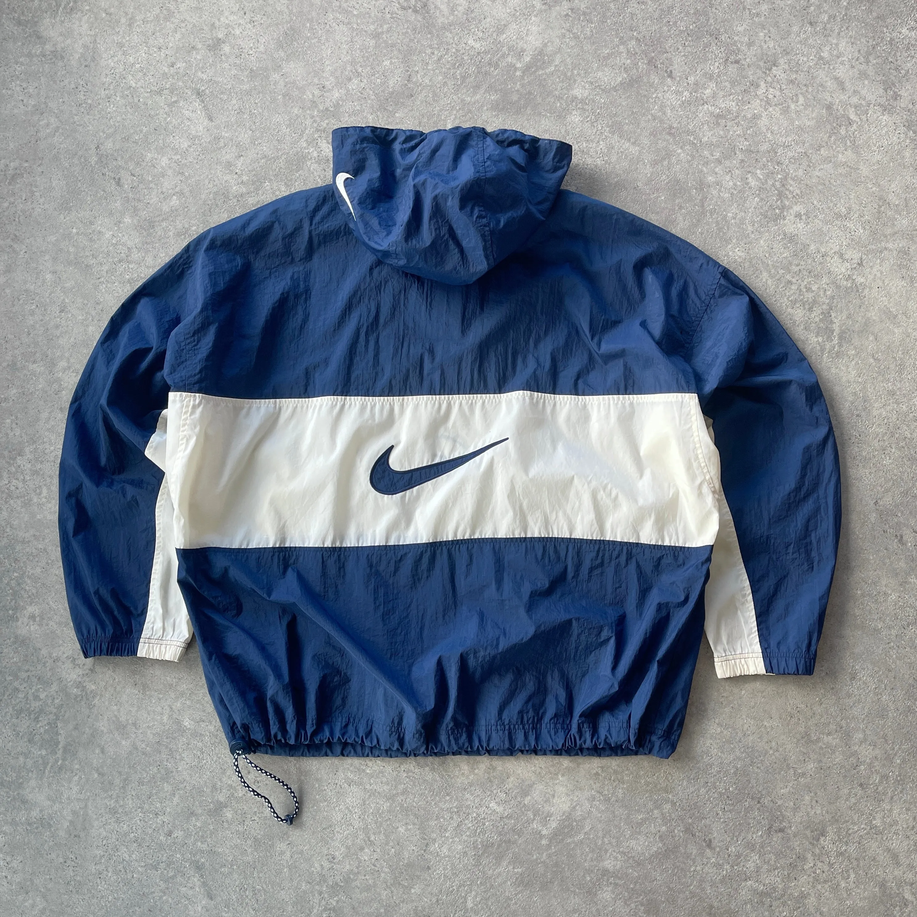 Nike 1990s 1/4 zip lightweight embroidered shell jacket (XL)