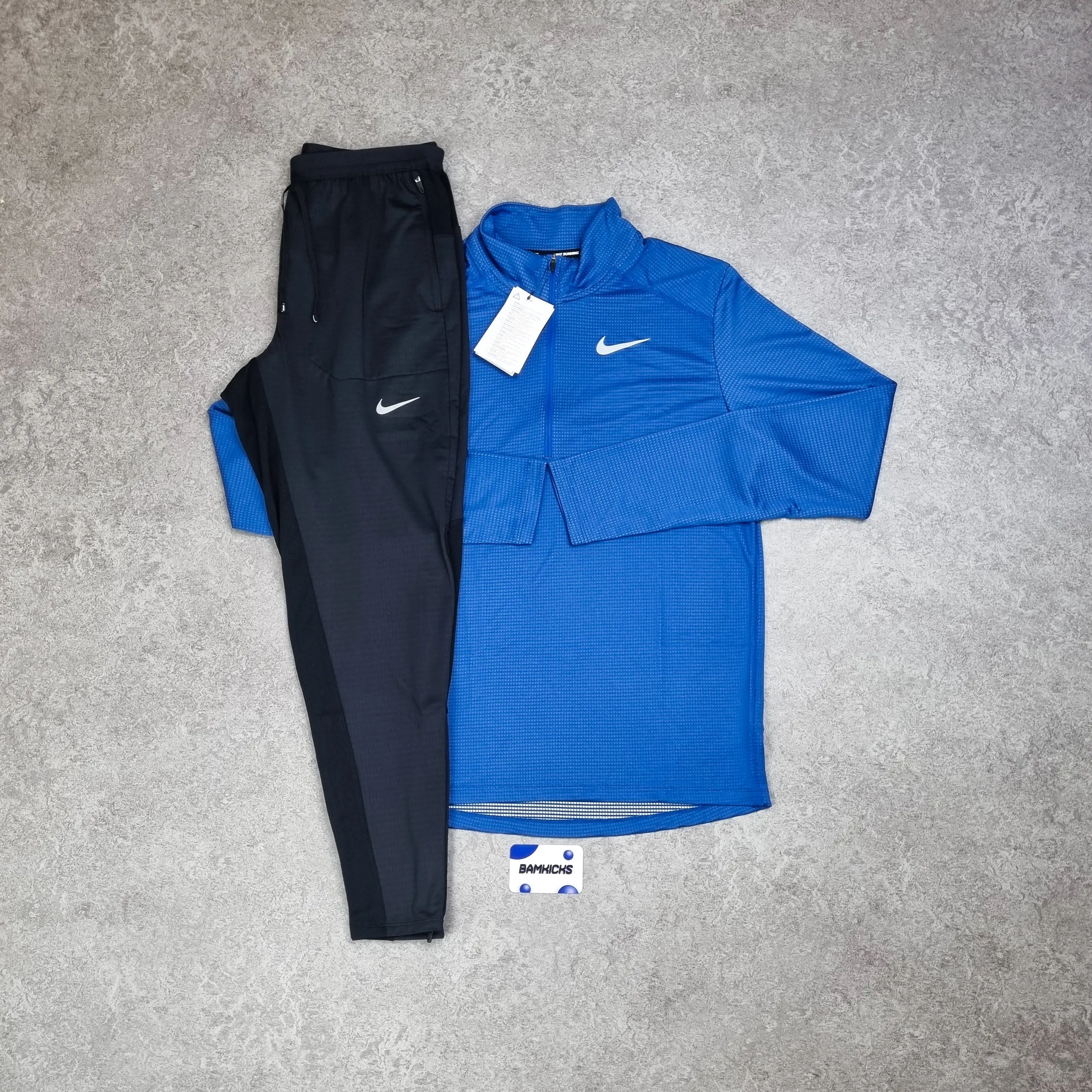 Nike Pacer Half Zip & Phenom Elite Pants Royal Blue Set