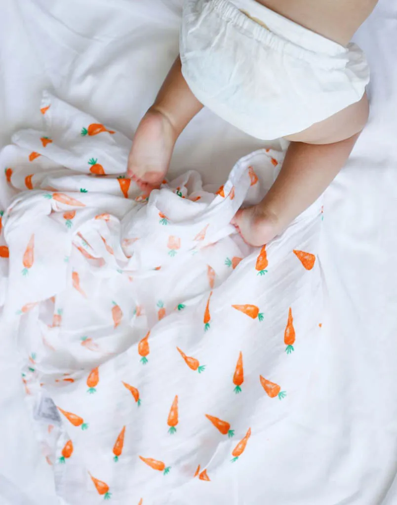 Organic Swaddle - Carrot