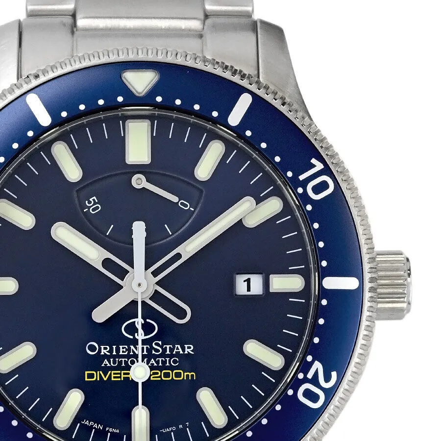 Orient Star Diver's Men's Silver Watch RE-AU0302L00B