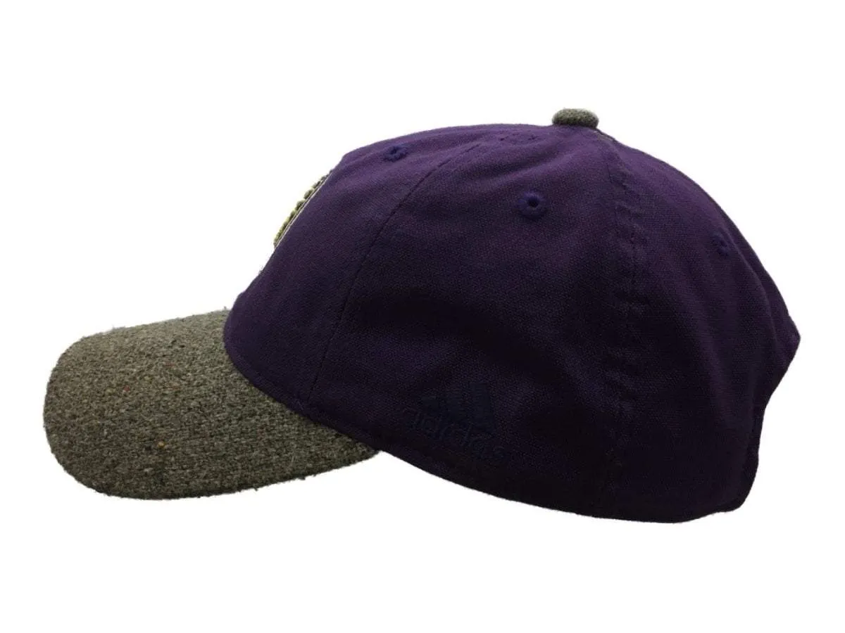 Orlando City SC Adidas Purple Gray Tweed Style Relaxed Strapback Hat Cap