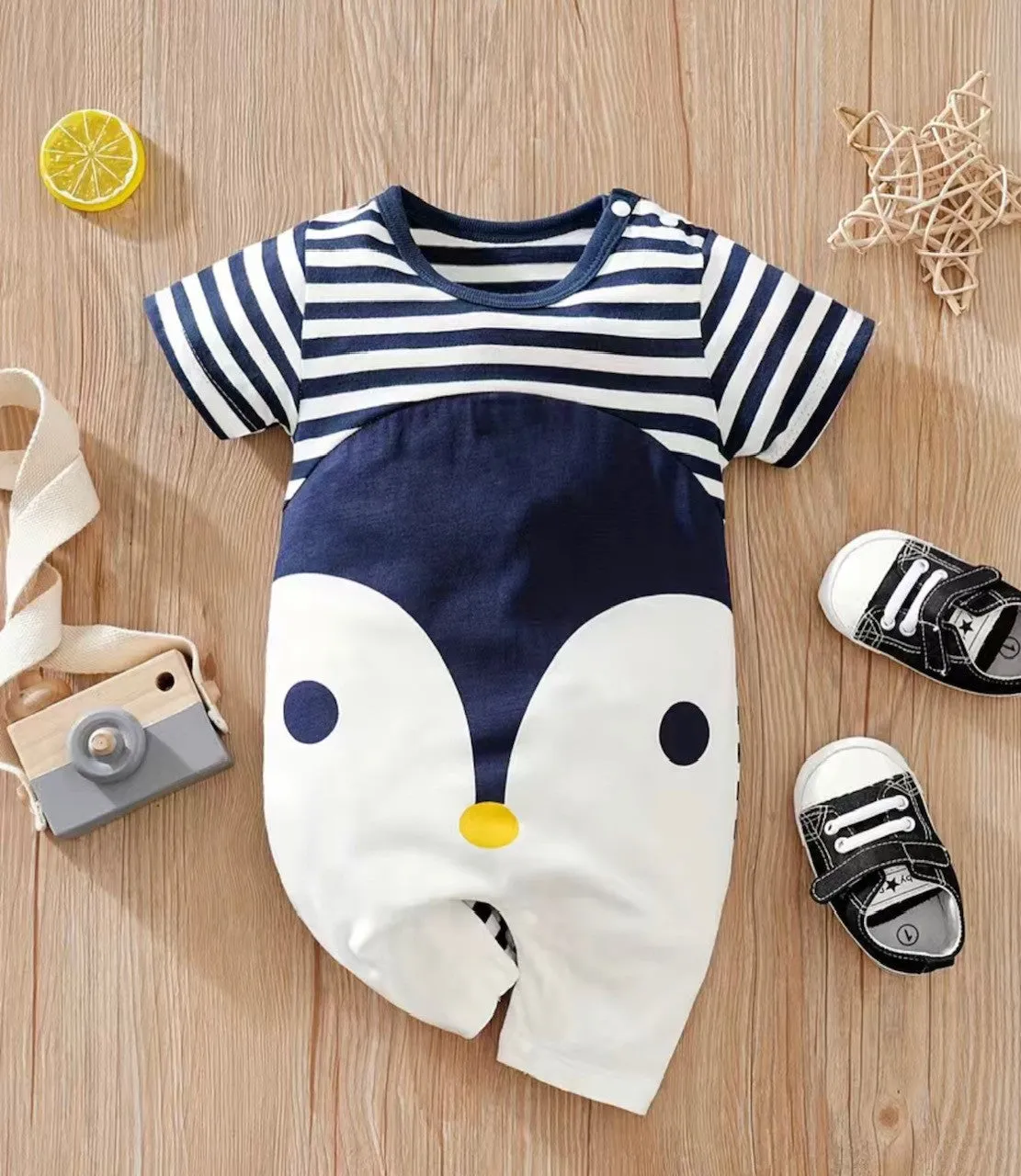 Penguin Love Shortie Romper