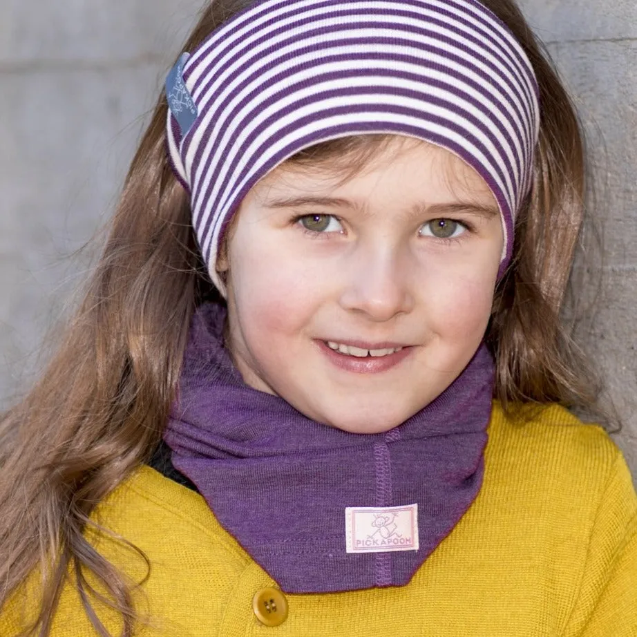 Pickapooh Child Strunzel Neck Buff /Head Band, Wool/Silk