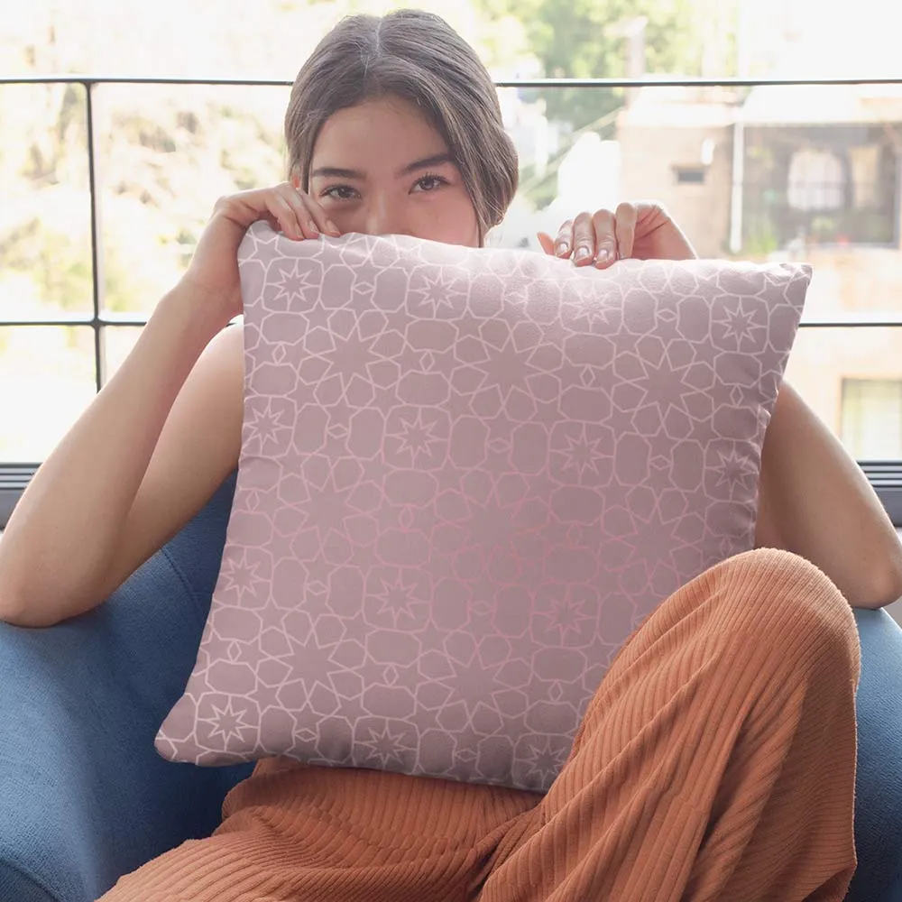 Pink graphic print cushion covers