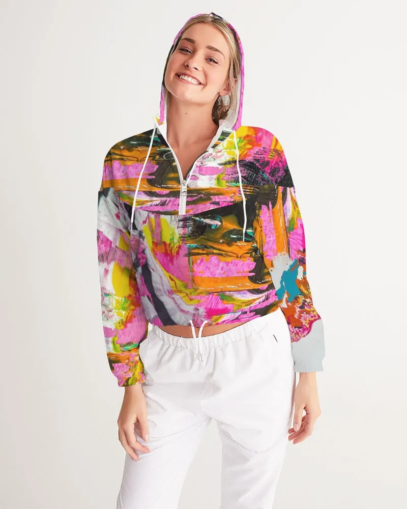 POUR PARTY Women's Cropped Windbreaker