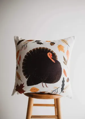 Primitive Turkey Pillow Cover |  Thanksgiving decor | Farmhouse Pillows | Country Decor | Fall Throw Pillows | Cute Throw Pillows | Gift