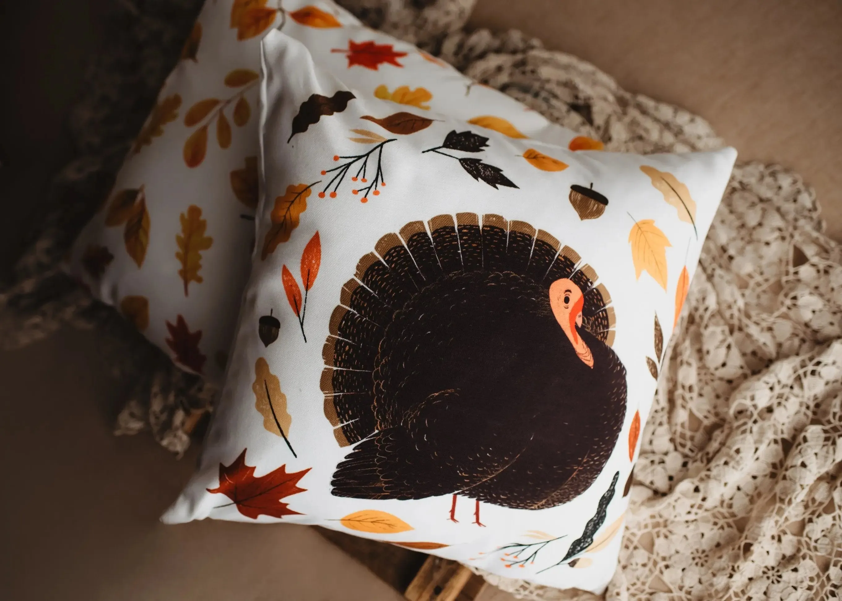 Primitive Turkey Pillow Cover |  Thanksgiving decor | Farmhouse Pillows | Country Decor | Fall Throw Pillows | Cute Throw Pillows | Gift