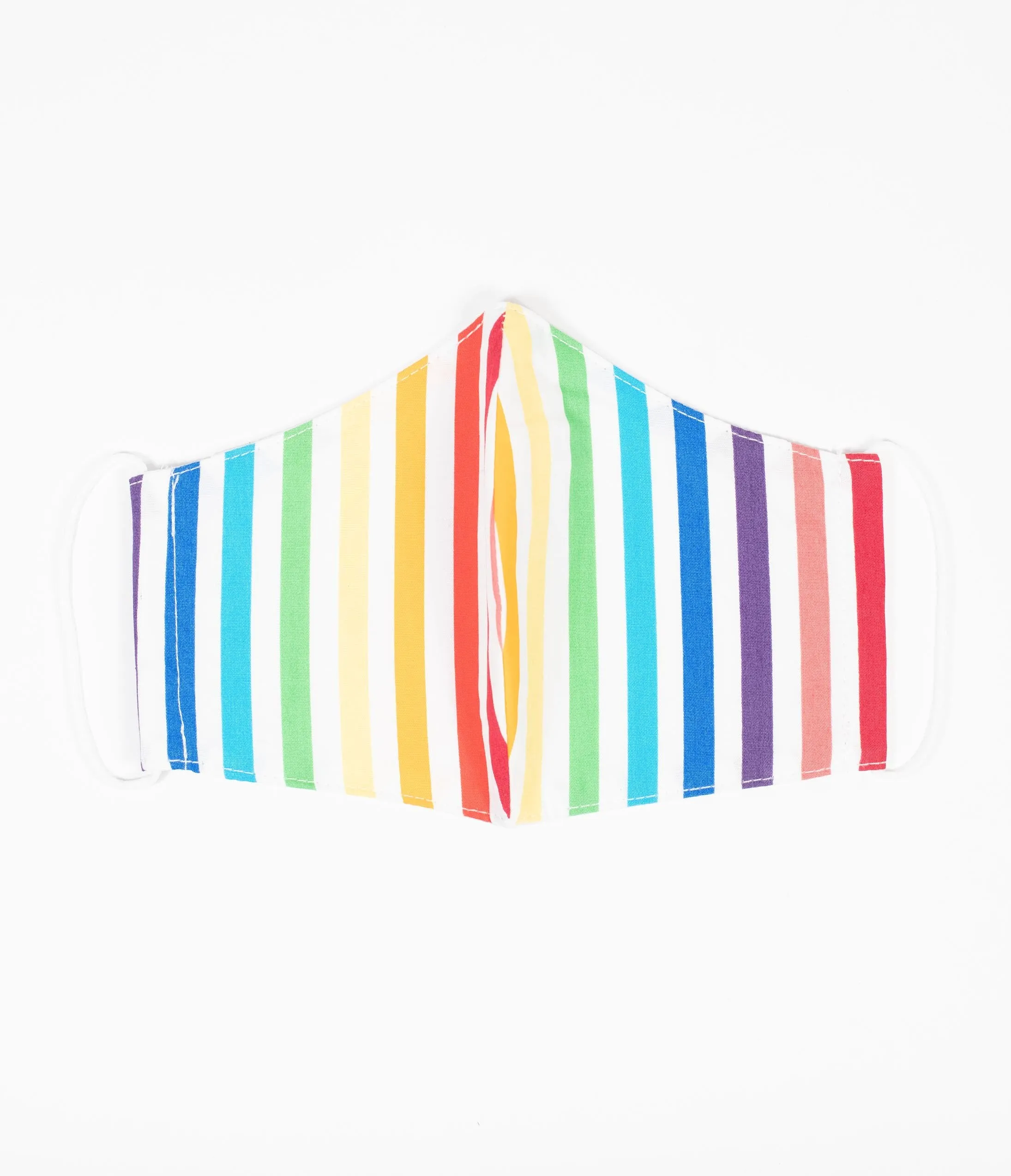 Rainbow Stripe Print Face Mask