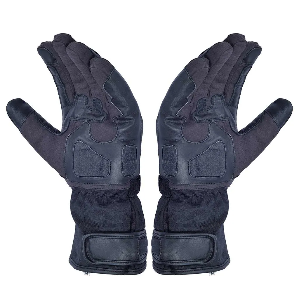 RIDERACT® Adventure Riding Leather Motorcycle Gloves TRIGEL