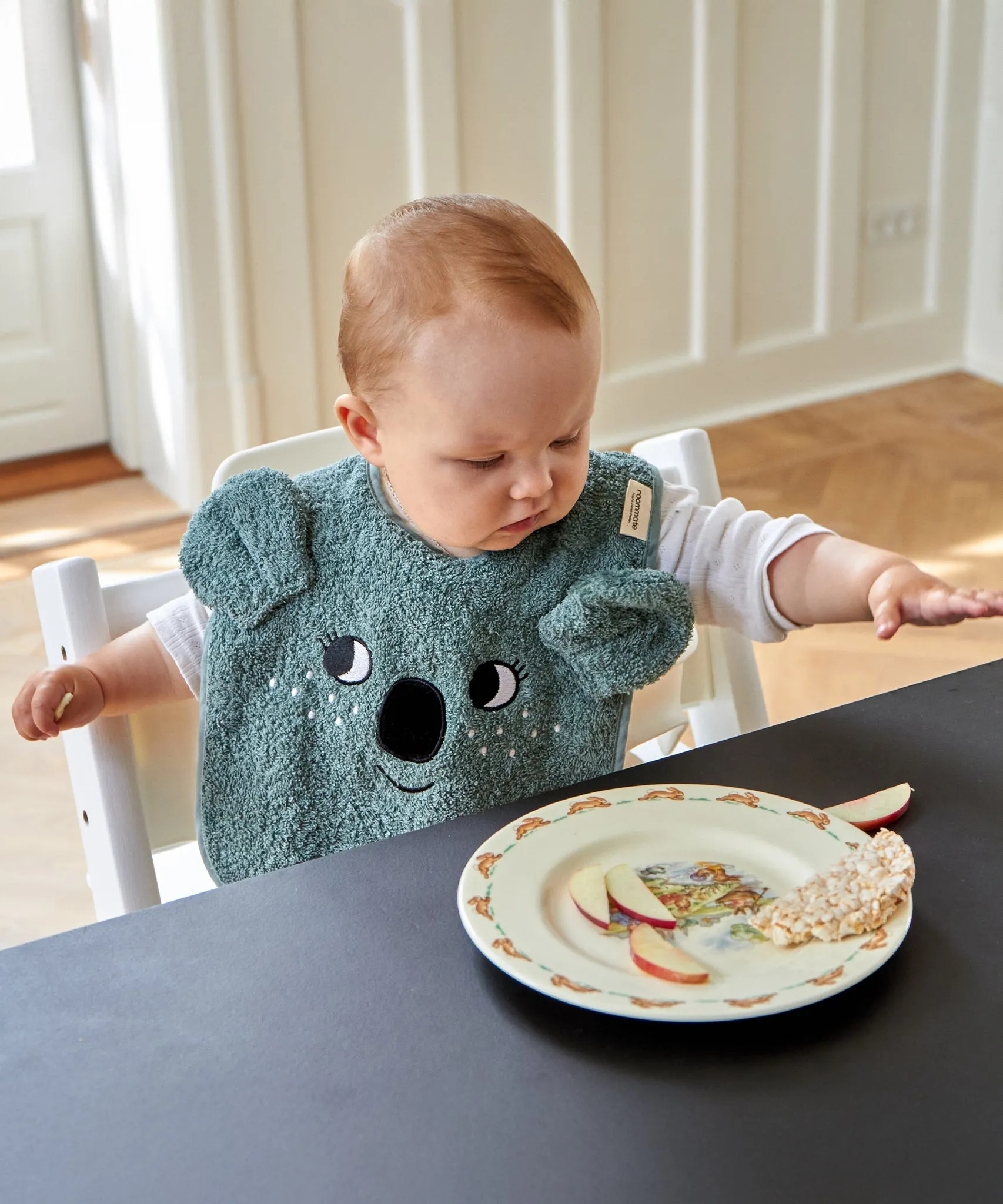 Roommate Organic Cotton Baby Bib - Koala