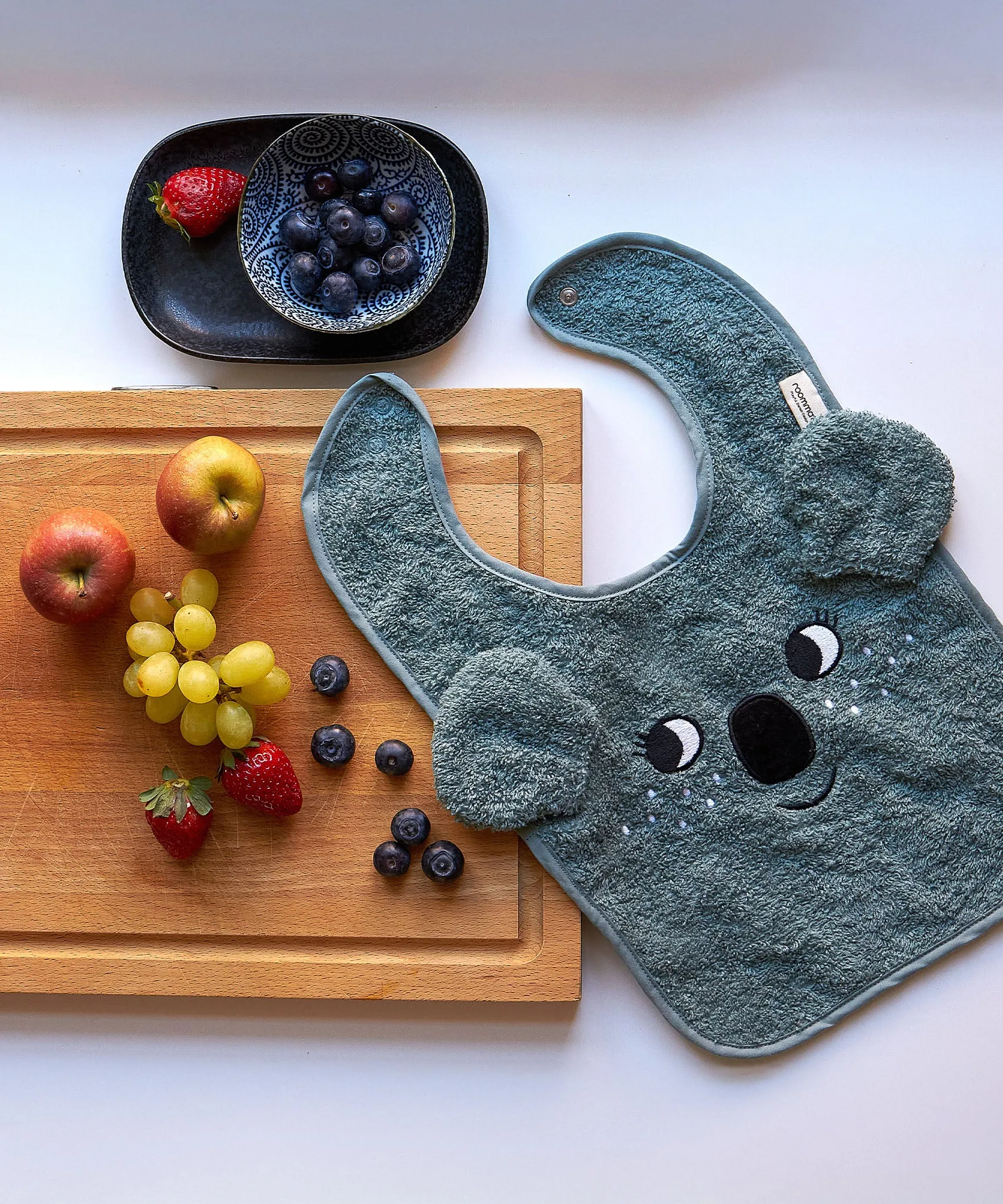 Roommate Organic Cotton Baby Bib - Koala