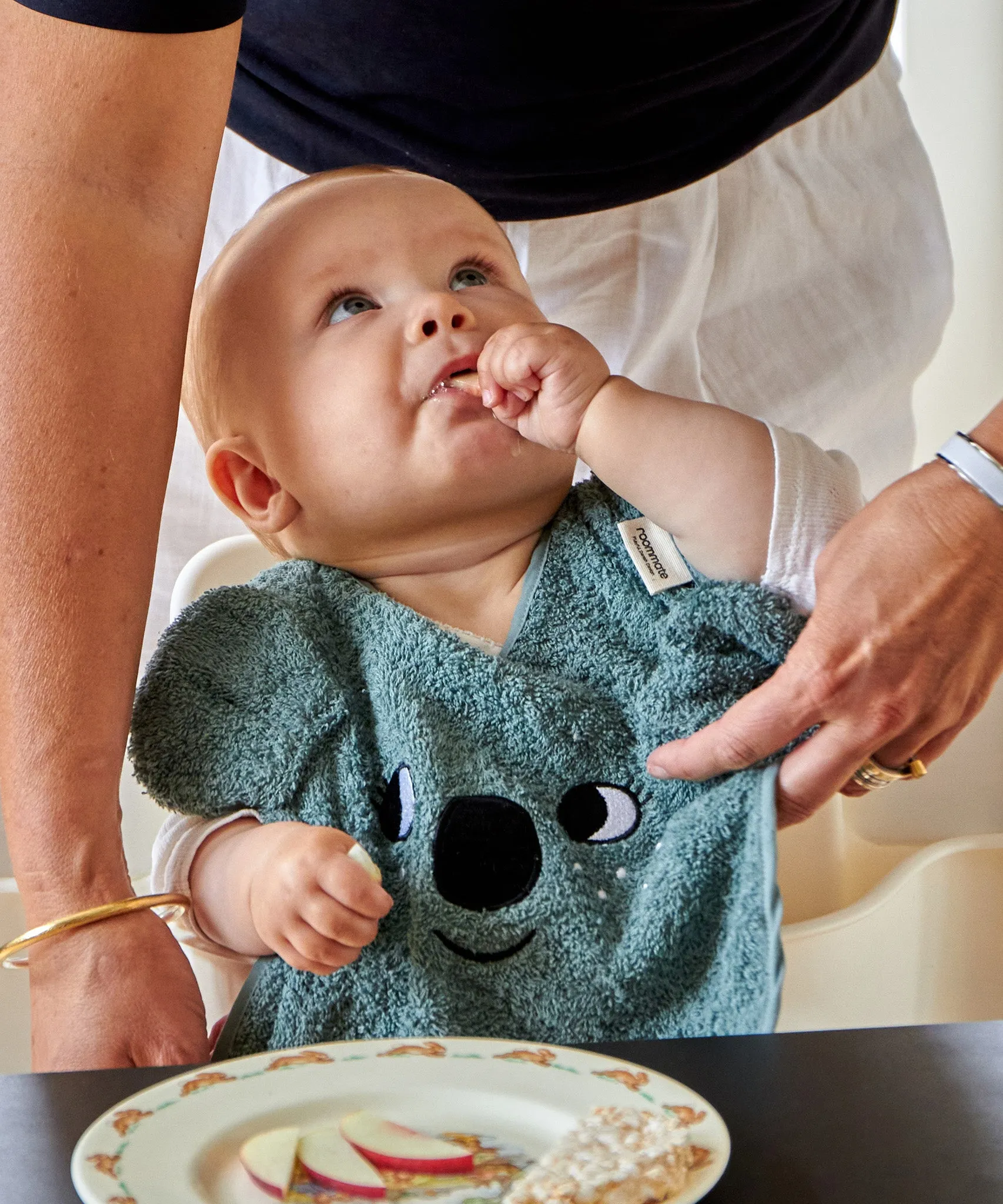 Roommate Organic Cotton Baby Bib - Koala