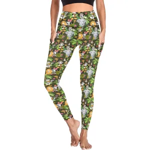 Safari Women's Athletic Leggings Wth Pockets