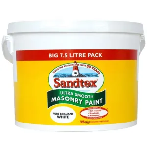 Sandtex White Smooth Ultra Paint 7.5L