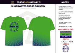 Shockwaves-- Mens Stretch Light Training Tee