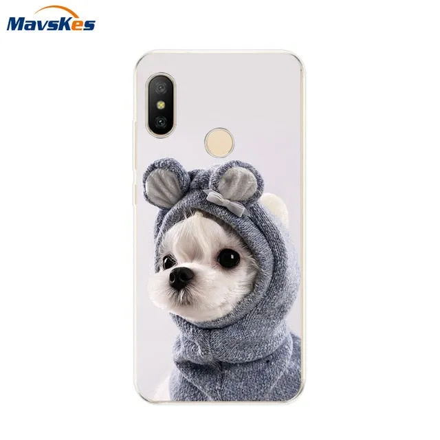 Silicone Case For Xiaomi Mi A2 Case Cover for Xiaomi Mi A2 Lite Case Soft TPU Pattern phone Case on Xiaomi MiA2 lite Redmi 6 Pro