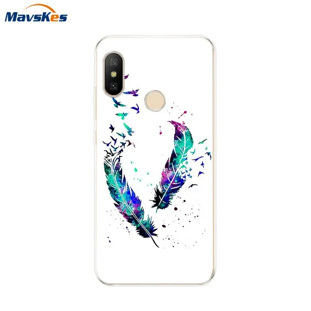 Silicone Case For Xiaomi Mi A2 Case Cover for Xiaomi Mi A2 Lite Case Soft TPU Pattern phone Case on Xiaomi MiA2 lite Redmi 6 Pro