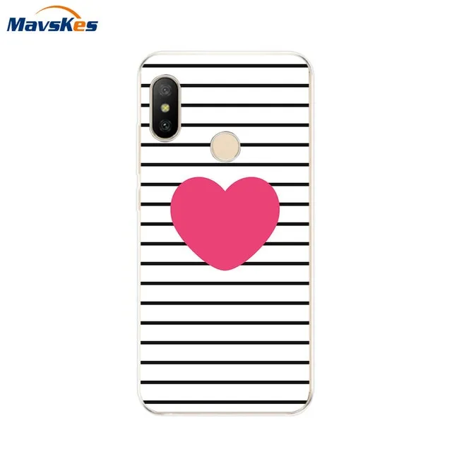 Silicone Case For Xiaomi Mi A2 Case Cover for Xiaomi Mi A2 Lite Case Soft TPU Pattern phone Case on Xiaomi MiA2 lite Redmi 6 Pro