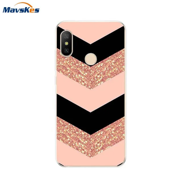 Silicone Case For Xiaomi Mi A2 Case Cover for Xiaomi Mi A2 Lite Case Soft TPU Pattern phone Case on Xiaomi MiA2 lite Redmi 6 Pro