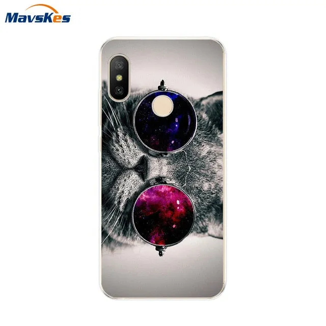 Silicone Case For Xiaomi Mi A2 Case Cover for Xiaomi Mi A2 Lite Case Soft TPU Pattern phone Case on Xiaomi MiA2 lite Redmi 6 Pro