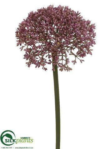 Silk Plants Direct Allium Spray - Violet - Pack of 6