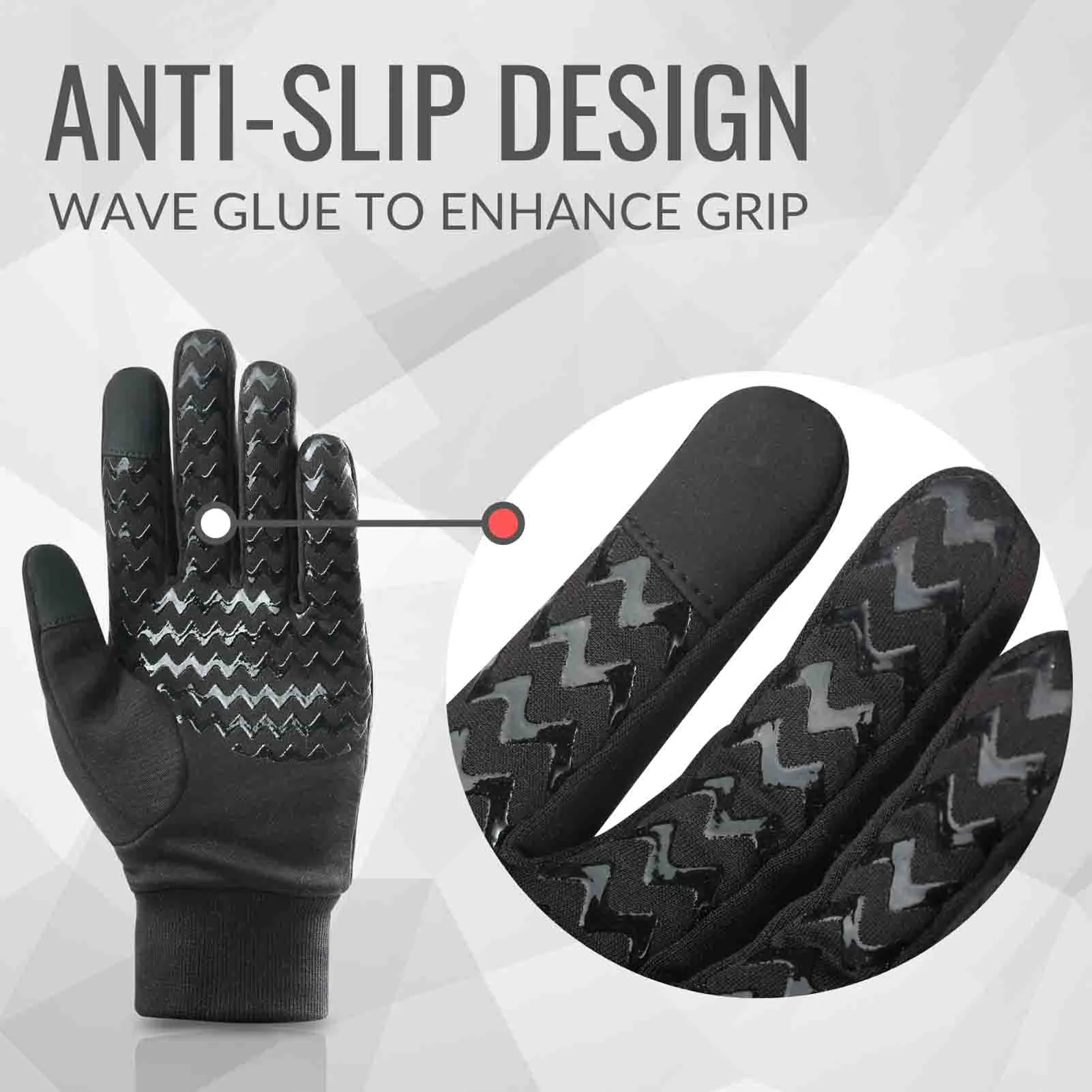 Snowboard & Ski Gloves Touchscreen Liner