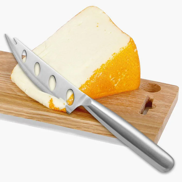 Stainless Steel Cheese Knife Simple Integrated Cheese Knife Household Stainless-Steel Bread Knife Western Food Utensils