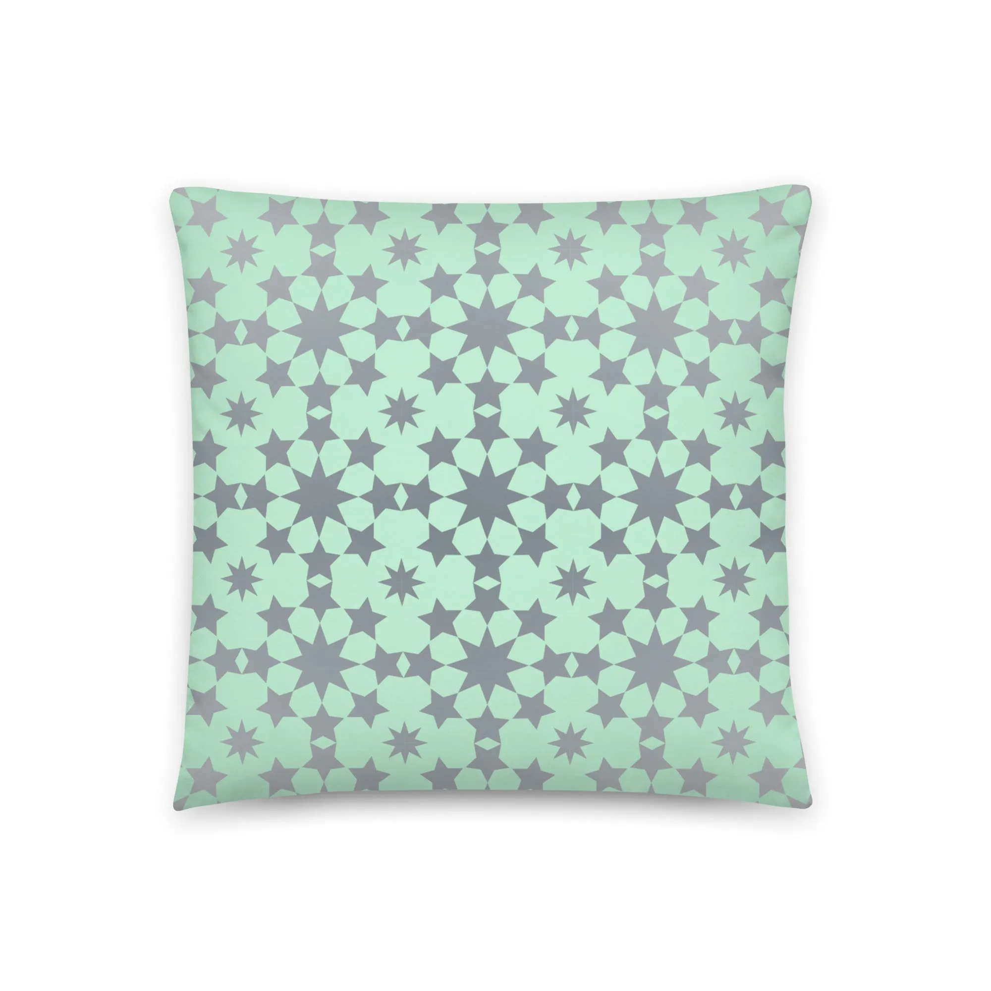 Star pattern print cushion cover