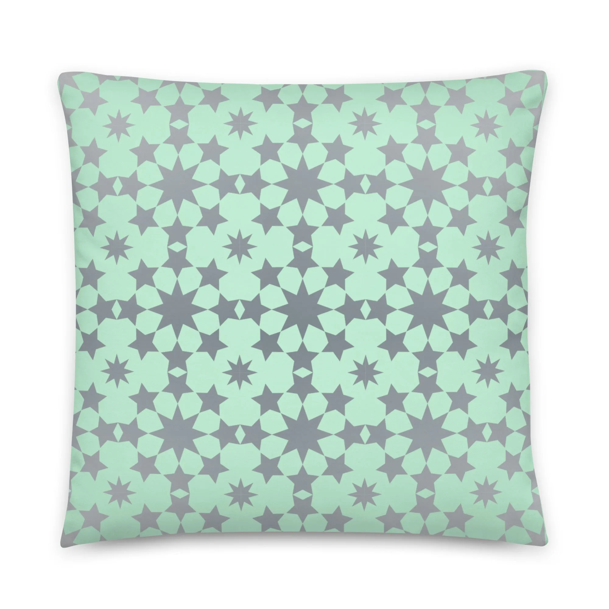 Star pattern print cushion cover