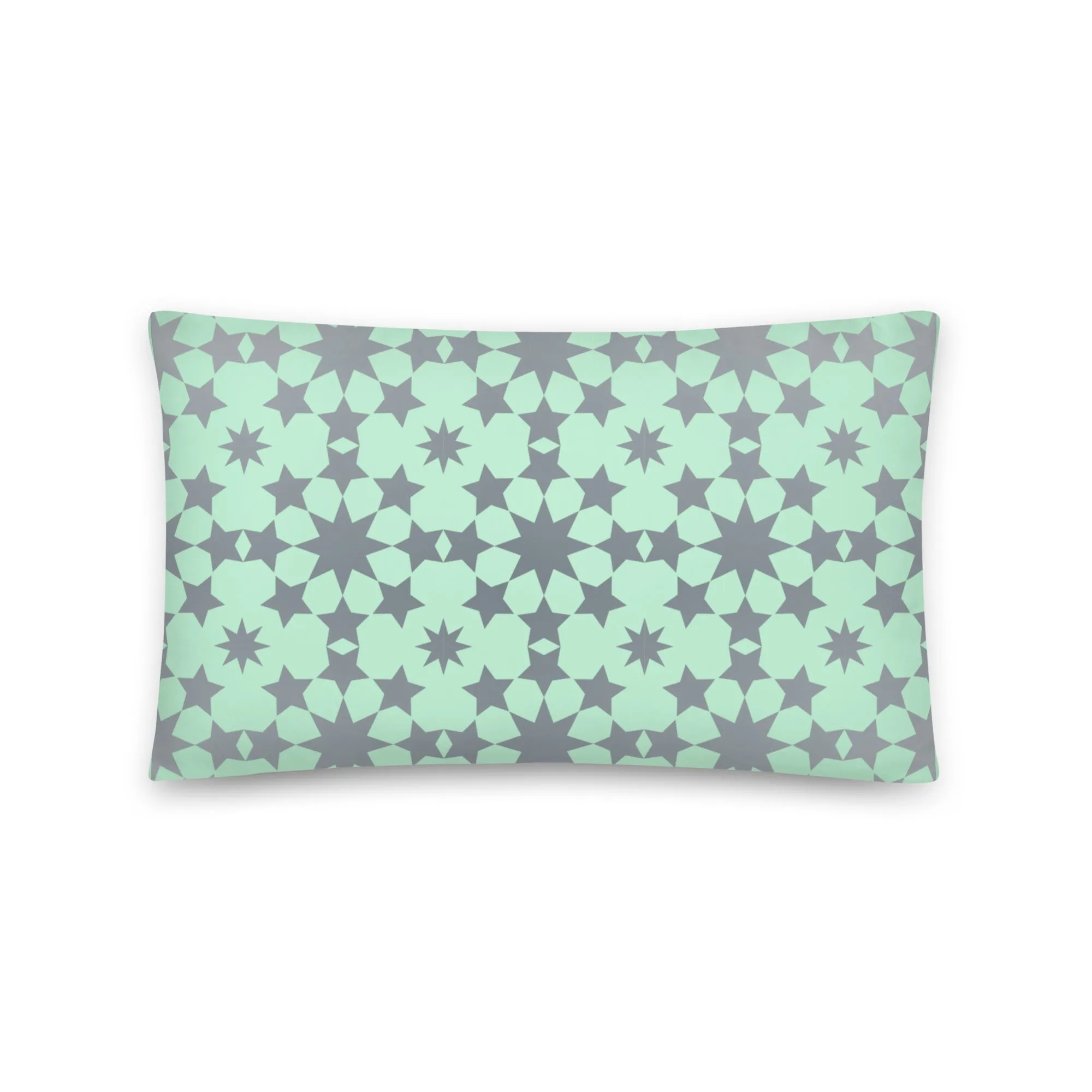 Star pattern print cushion cover