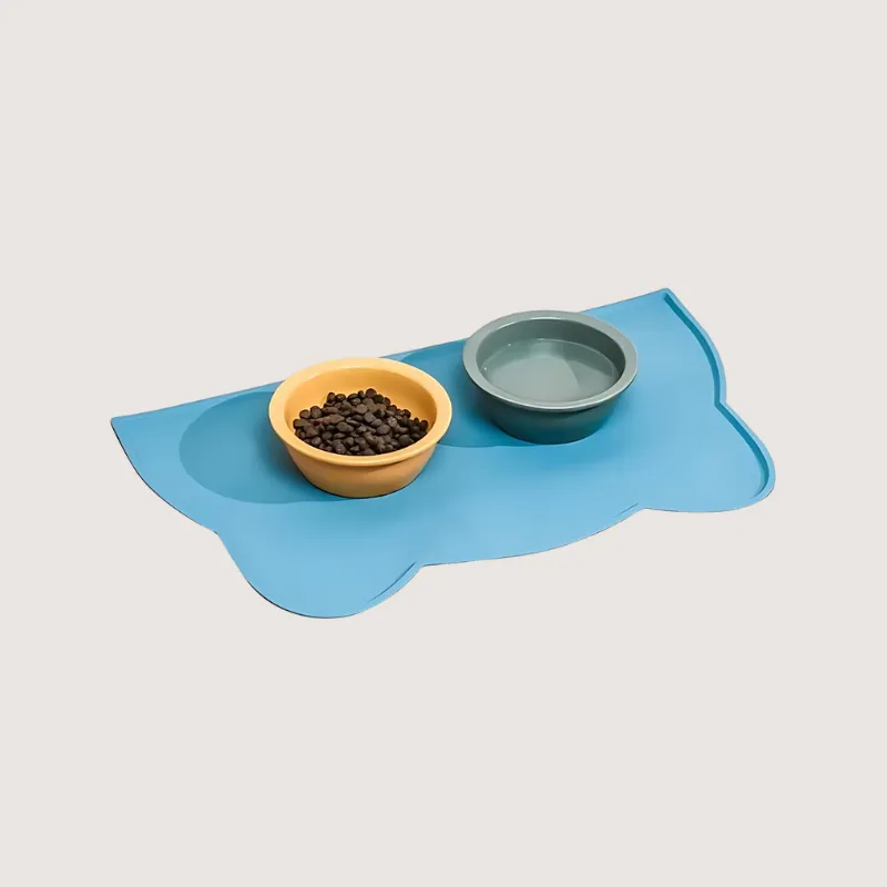 Stylish and Practical Ear-Shaped Waterproof Pet Food Mat