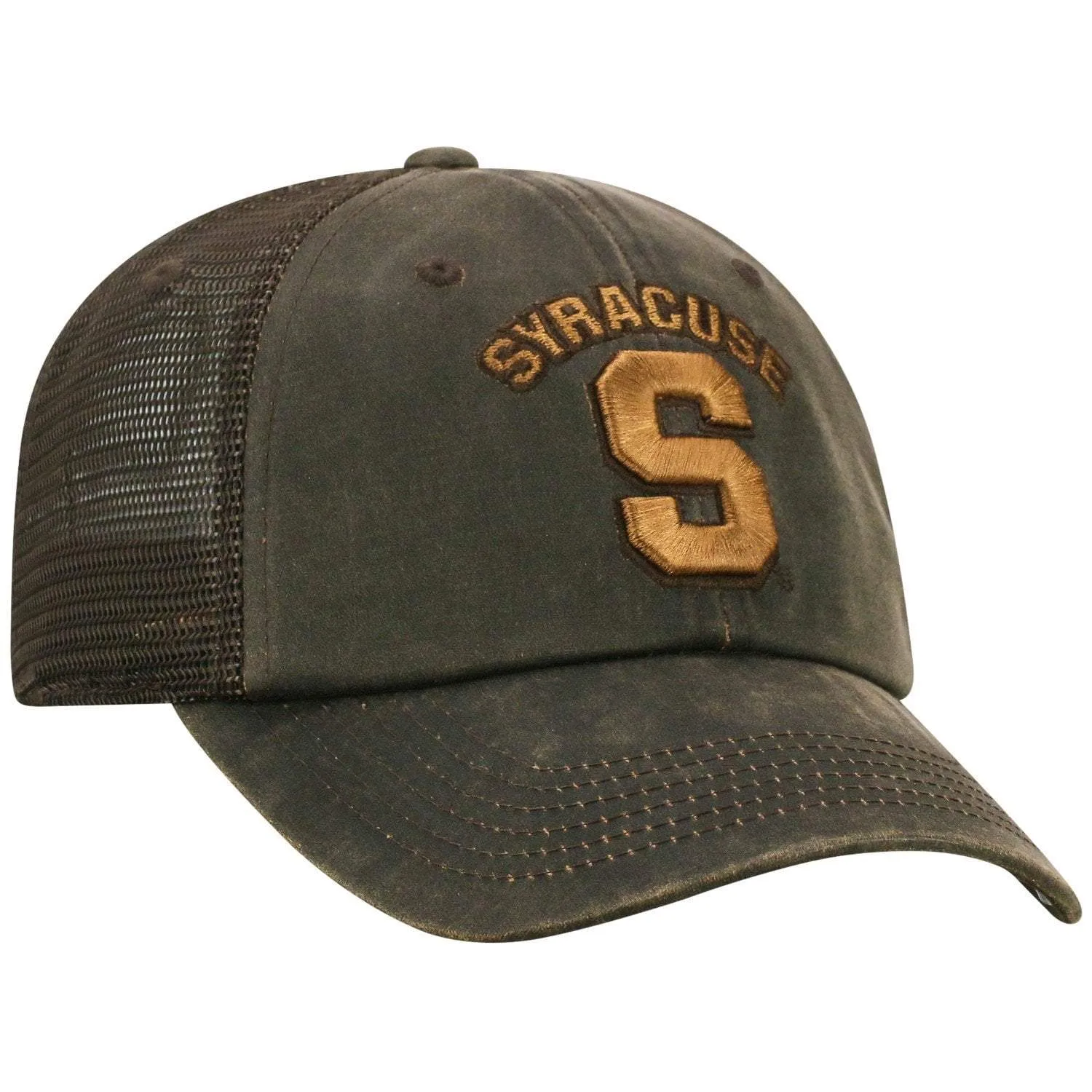 Syracuse Orange TOW Brown "Chestnut" Style Mesh Adj. Relax Hat Cap