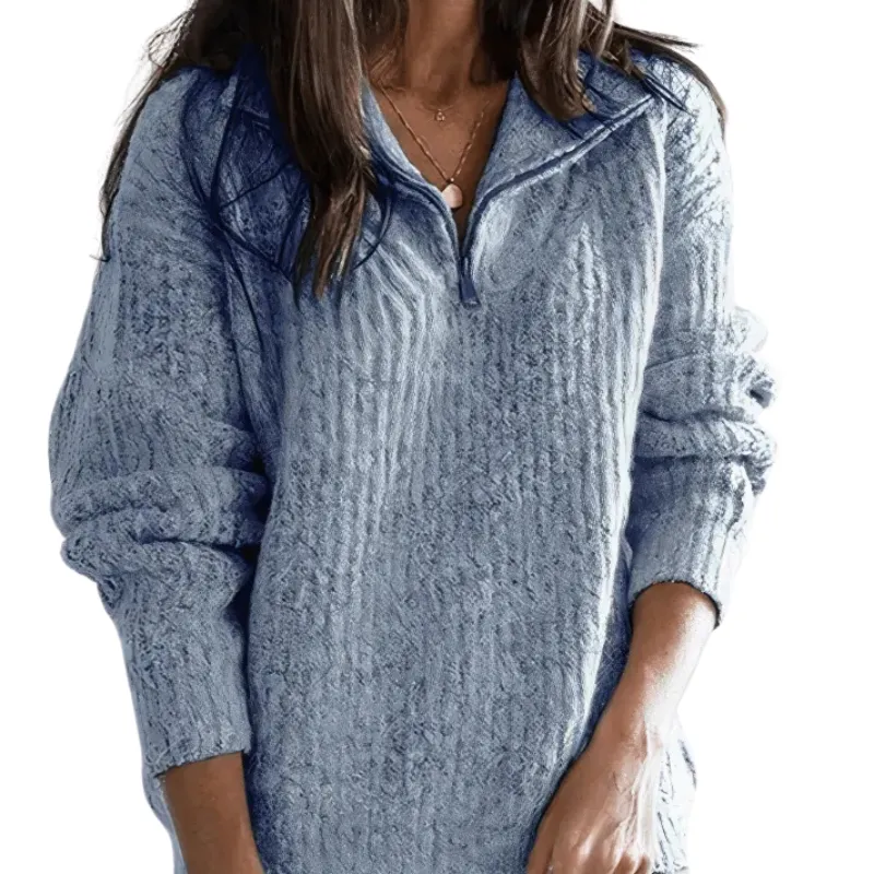 Timeless Quarter Zip Knit Sweater