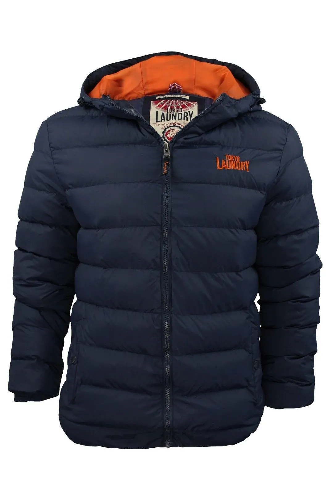 Tokyo Laundry Radnor navy padded jacket