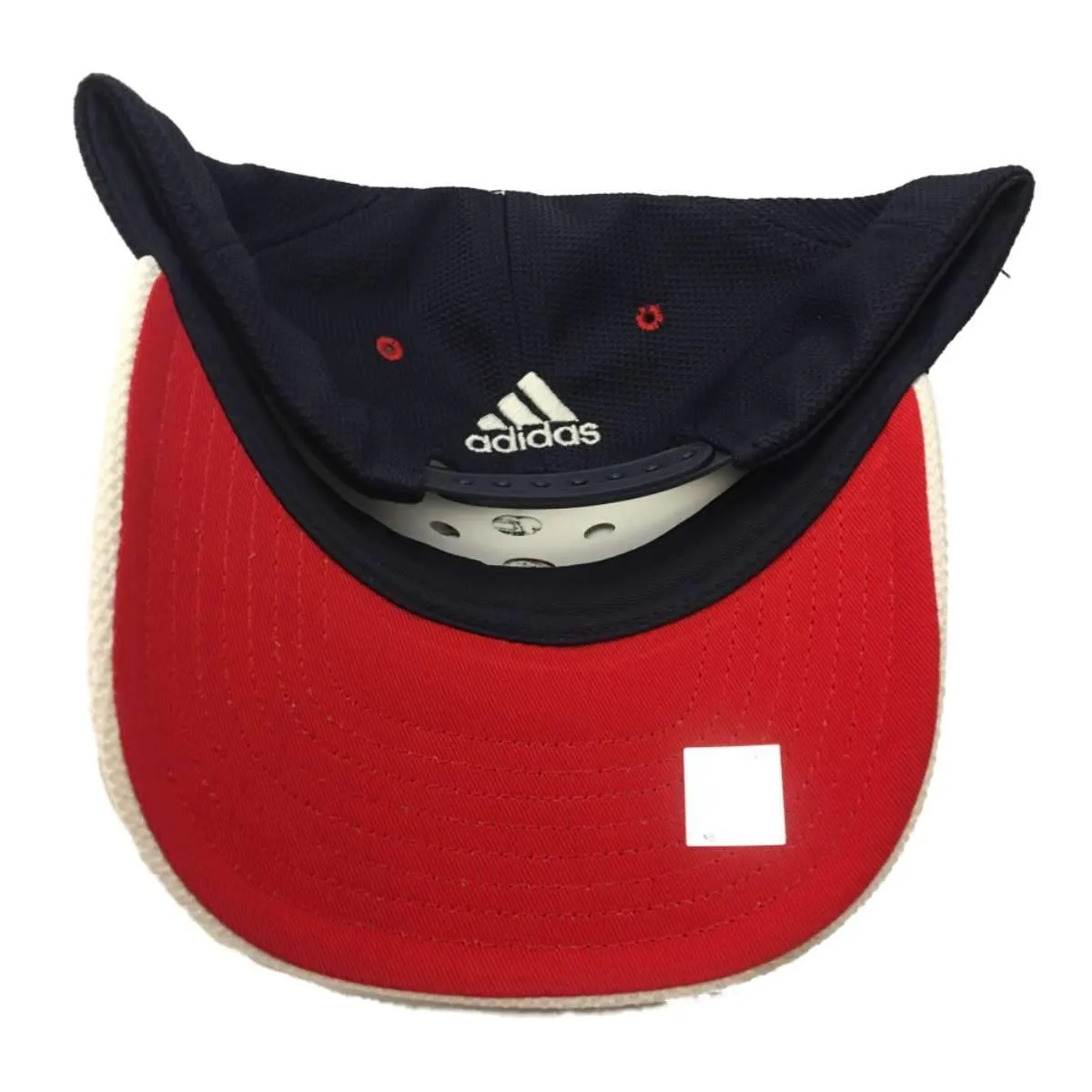 Washington Wizards Adidas White Navy Structured Snapback Baseball Hat Cap