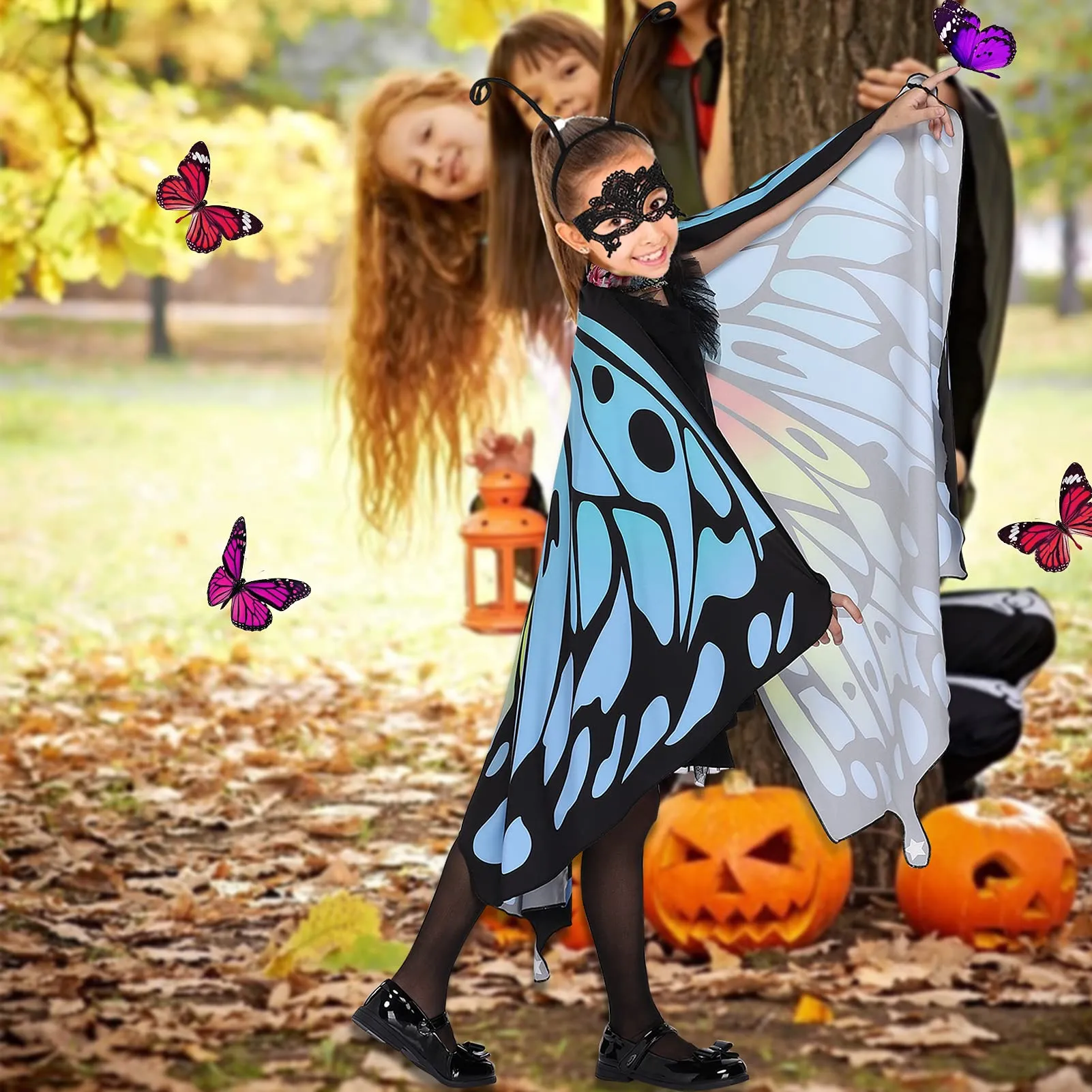 WHIZMAX Halloween Butterfly Costumes for Girls