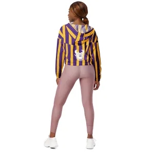 Women’s Cropped Windbreaker - Stripes - Game Day Helmet